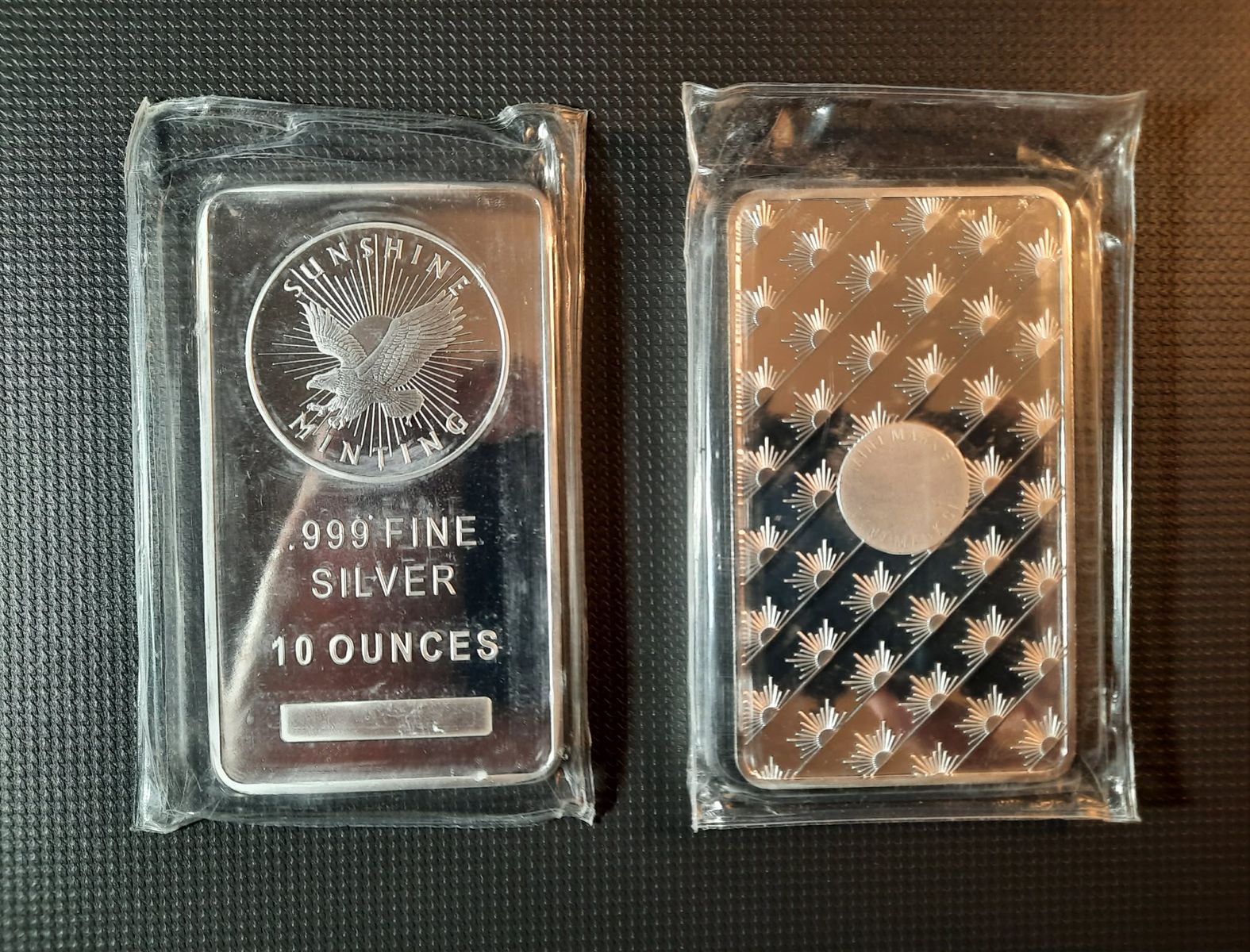New 10 oz Silver bars (Sunshine Mint - sealed) - Selling at spot price
