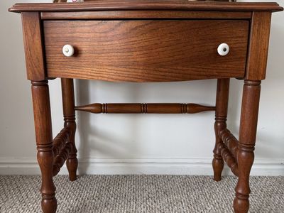 Vintage Pulaski Solid Oak Side Table