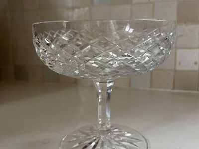 Vintage Crystal Etched Candy Dish