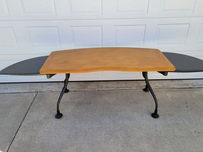 Vintage Mid Century Herman Miller Kiva Retractable Winged Table/Desk