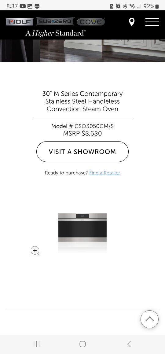 Brand new Wolf 30" M Series walloven,free delivery