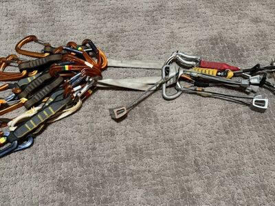 Climbing Draws, Cams, And Nuts