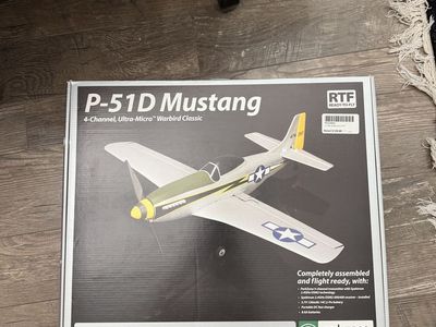 ParkZone P-51D Mustang RTF Ultra-Micro Warbird Classic 4-Channel RC Plane