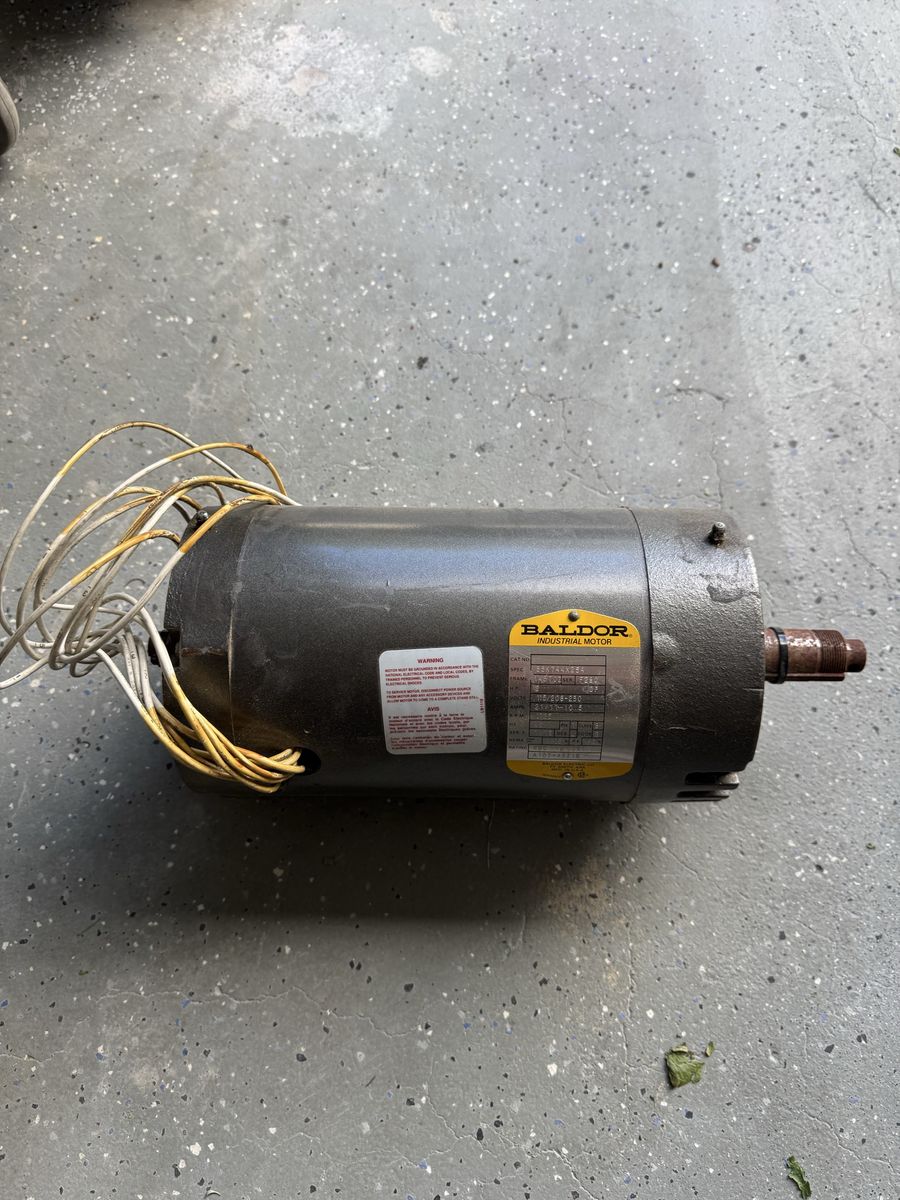 Baldor 2 HP 1725 RPM Single Phase Electric Motor 145TC - Tested Works - Sandy UT