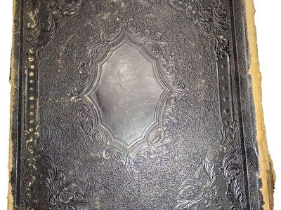 1857 Homer C Brigham Family Bible. Brigham Young, 4th cousin starts ca. 1608