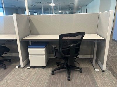 6' Sit Stand Telemarketing Cubicle