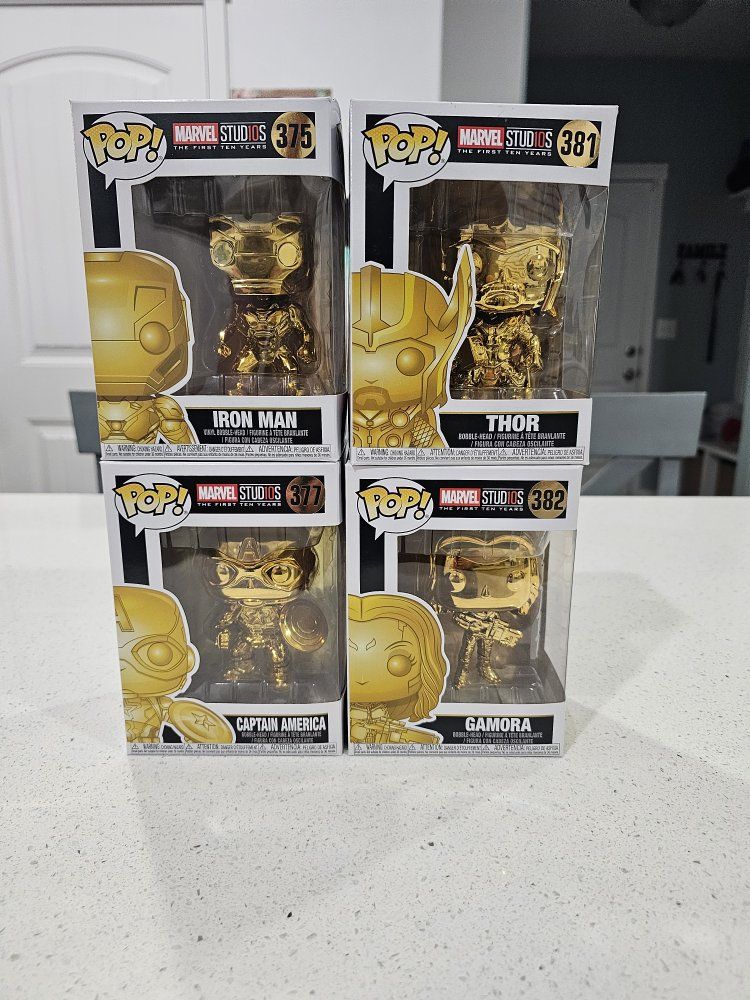Marvel 10 years funko pops