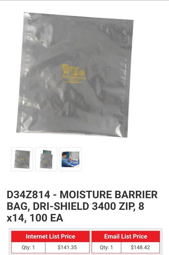 8x14 Static Control bags