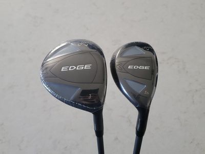 NEW-Callaway Edge 3 Wood and 5 Hybrid Stiff