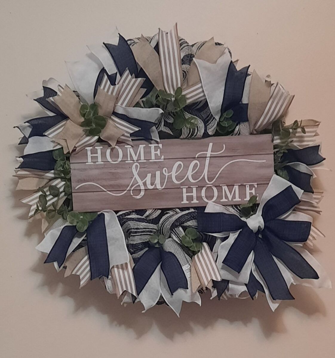 Handcrafted Home Sweet Home Wreath