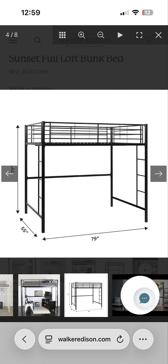 Twin Loft Bed Frame