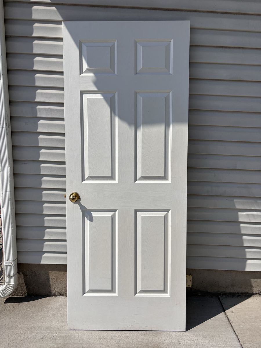 Interior Door Six Panel 32x80 Right Hand Swing