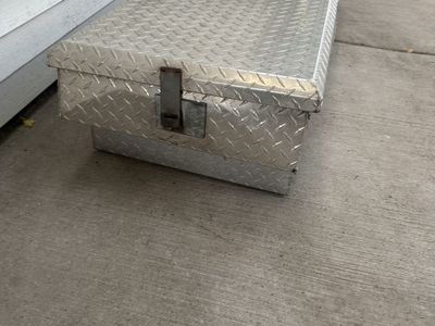 Aluminum Diamond Plate Truck Tool Box - Used Storage Chest