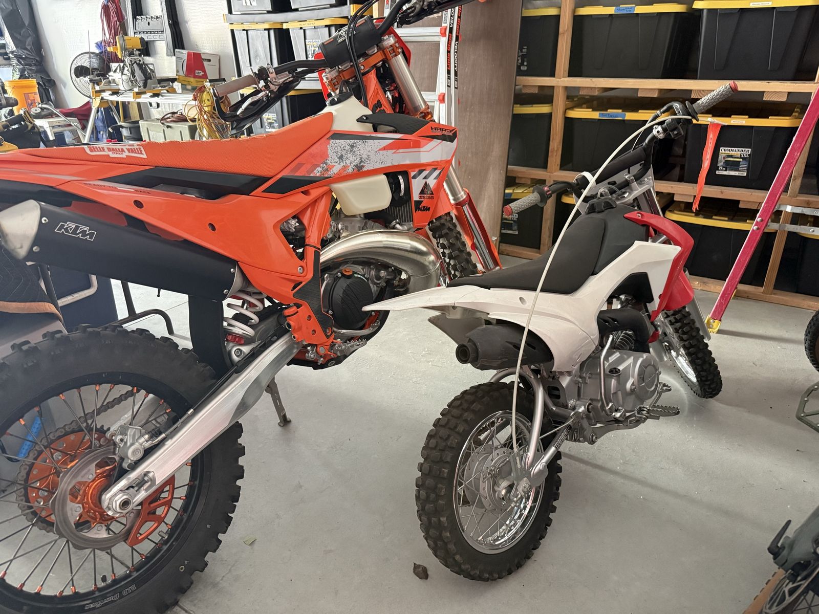 2024 KTM 300 Hardenduro and Honda 110