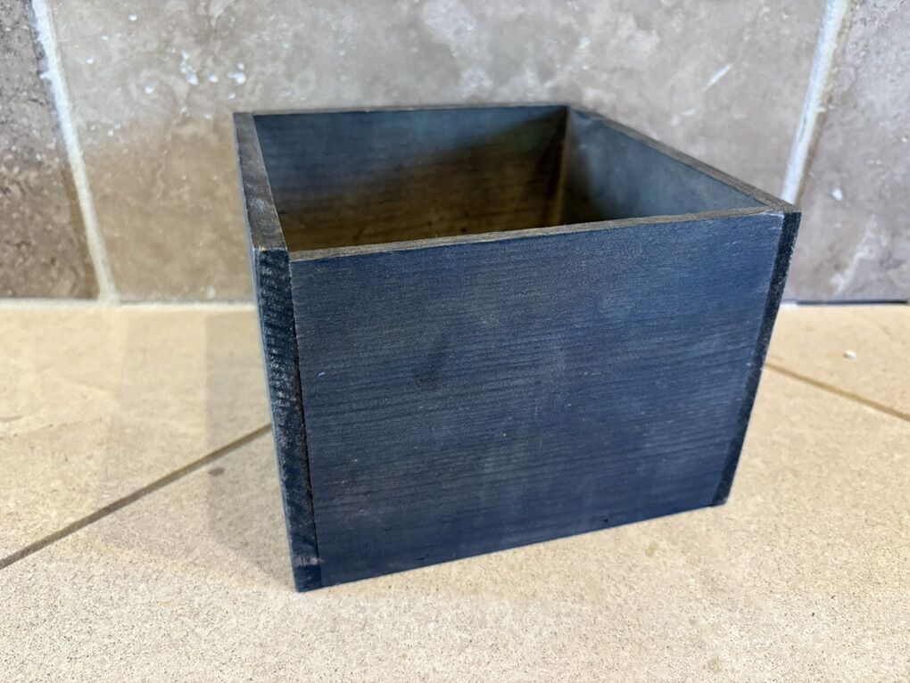 Small Dark Rustic Wood Box