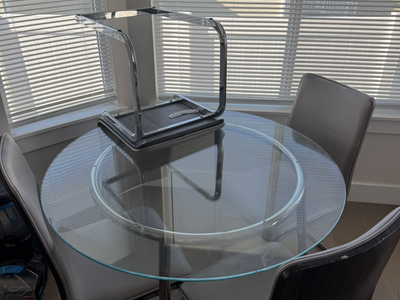 Dining table and chairs