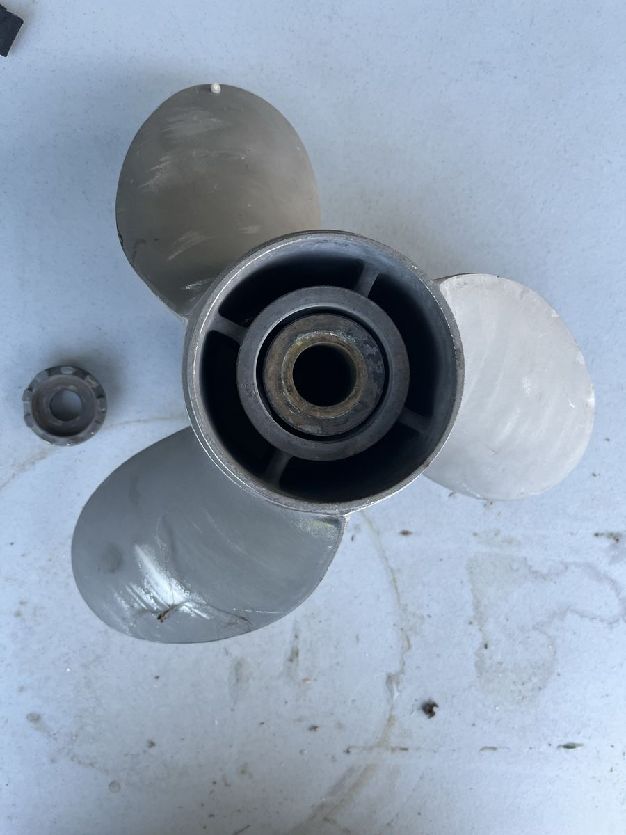 Mercury Quicksilver Mirage 21P 3-Blade Stainless Steel Boat Propeller - Excellent Condition