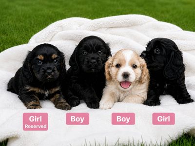 Darling AKC Cocker Spaniel Puppies