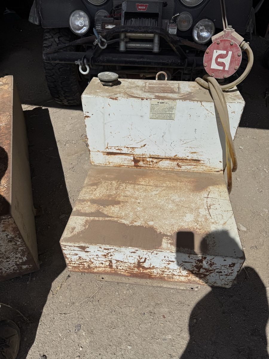 Used Fuel Transfer Tank with Pump - Ideal for Farm, Construction, or Off-Road Vehicles