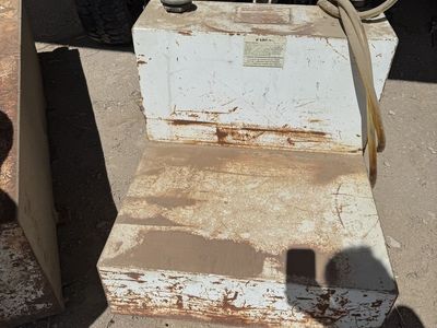 Used Fuel Transfer Tank with Pump - Ideal for Farm, Construction, or Off-Road Vehicles