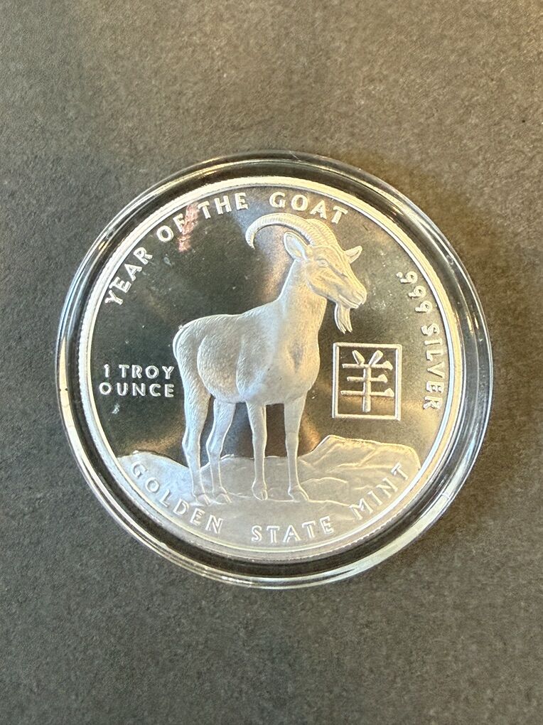 2015 Year Of The Goat 1oz Silver Coin