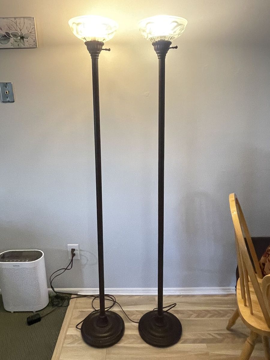Matching Torchiere Floor Lamps