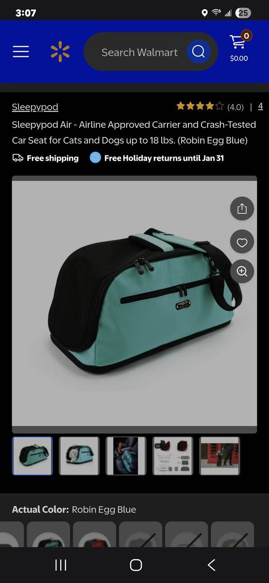 Sleepy Pod Air Cat/Dog Carrier