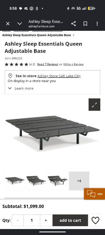 Adjustable Electric Queen Size Bedframe