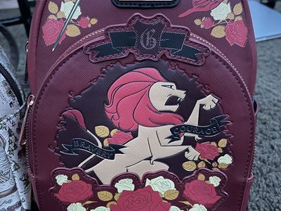 Harry Potter Gryffindor Lion Floral Mini Backpack by Loungefly