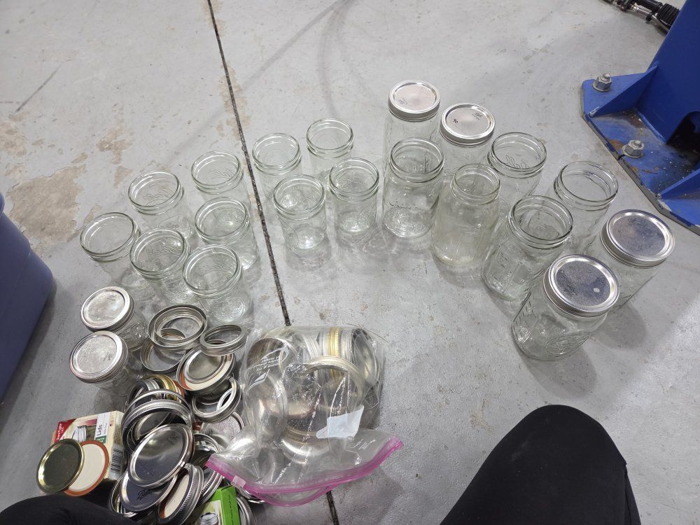 Ball Canning Jars - Assorted Sizes with Lids and Rings - Bulk Lot for $20