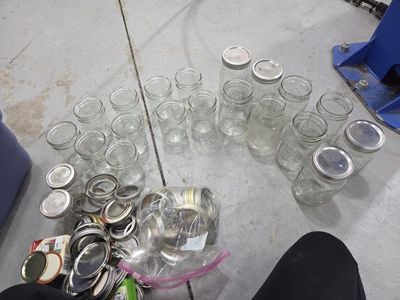 Ball Canning Jars - Assorted Sizes with Lids and Rings - Bulk Lot for $20