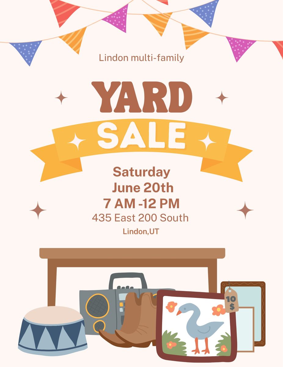 Lindon Family Yard sale