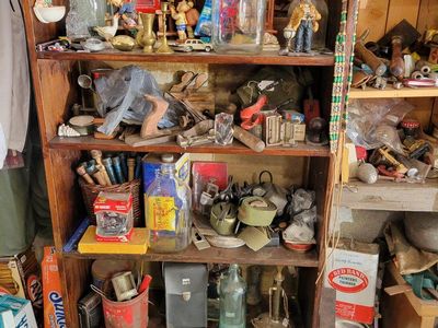 Vintage Hand Tools Collection: Wrenches, Chisels, Planes, Brass Objects, and More