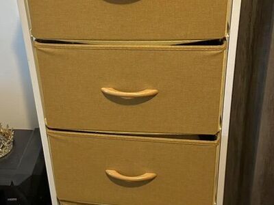 5 Drawer tall fabric dresser