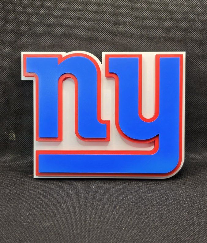 New York Giants 3D Printed NFL Logo Wall Art Sign Decor