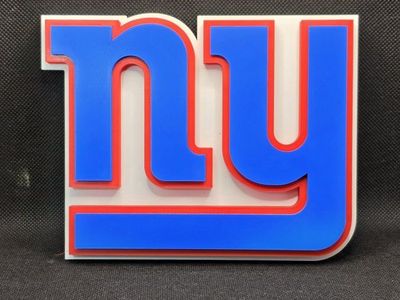 New York Giants 3D Printed NFL Logo Wall Art Sign Decor