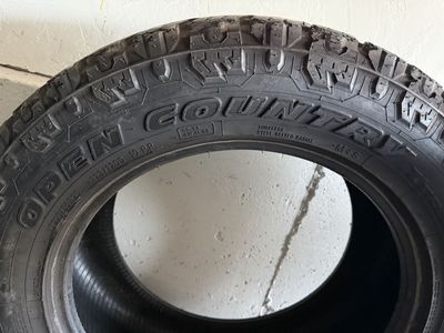 Two Toyo tires size 295/55R20