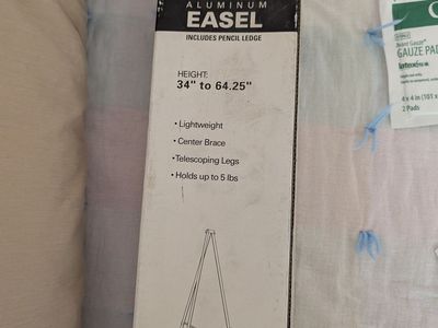 Eldon 34 in. - 64.25 in. Lightweight Telescoping Tripod Easel