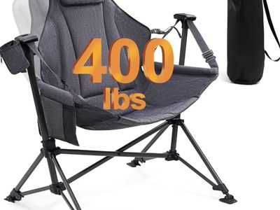 New XL Padded Hammock Rocking Canping Chair