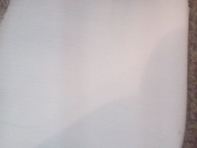 WHITE COTTON DUCK FABRIC..60 INCHES..2 3/4 YARDS