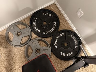 Weight bench and weights