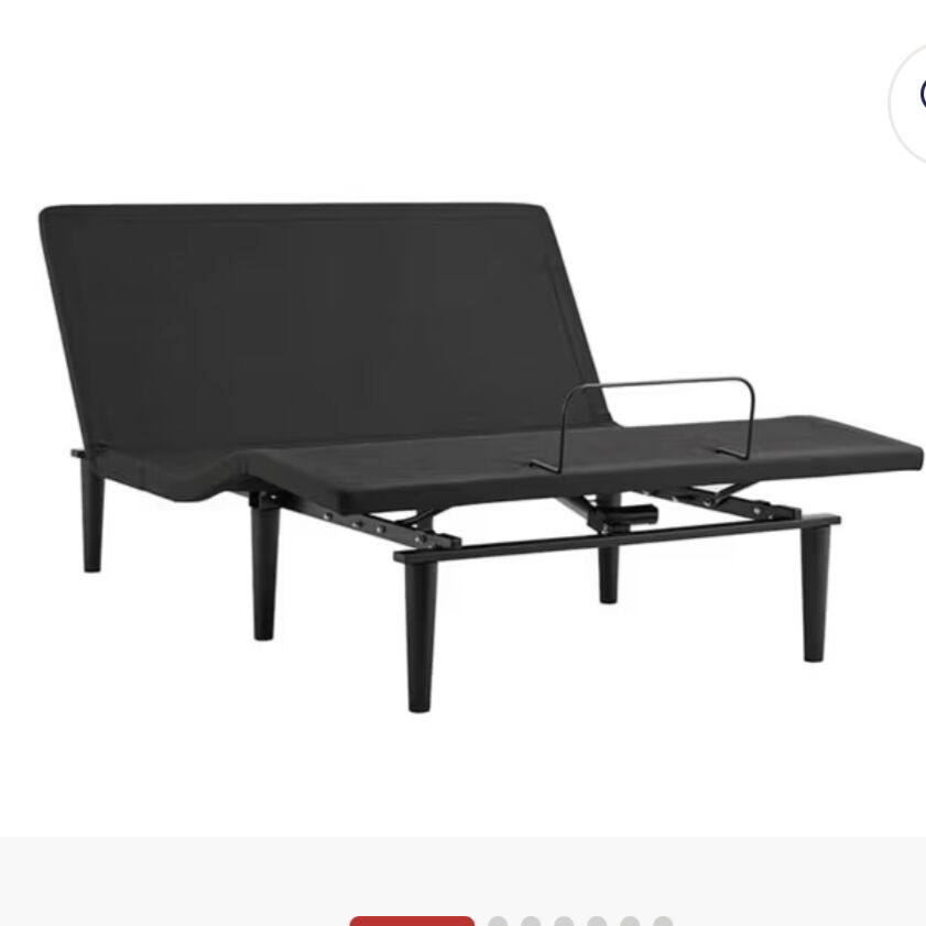 NEW KING Adjustable Black Metal Frame Bed EB01