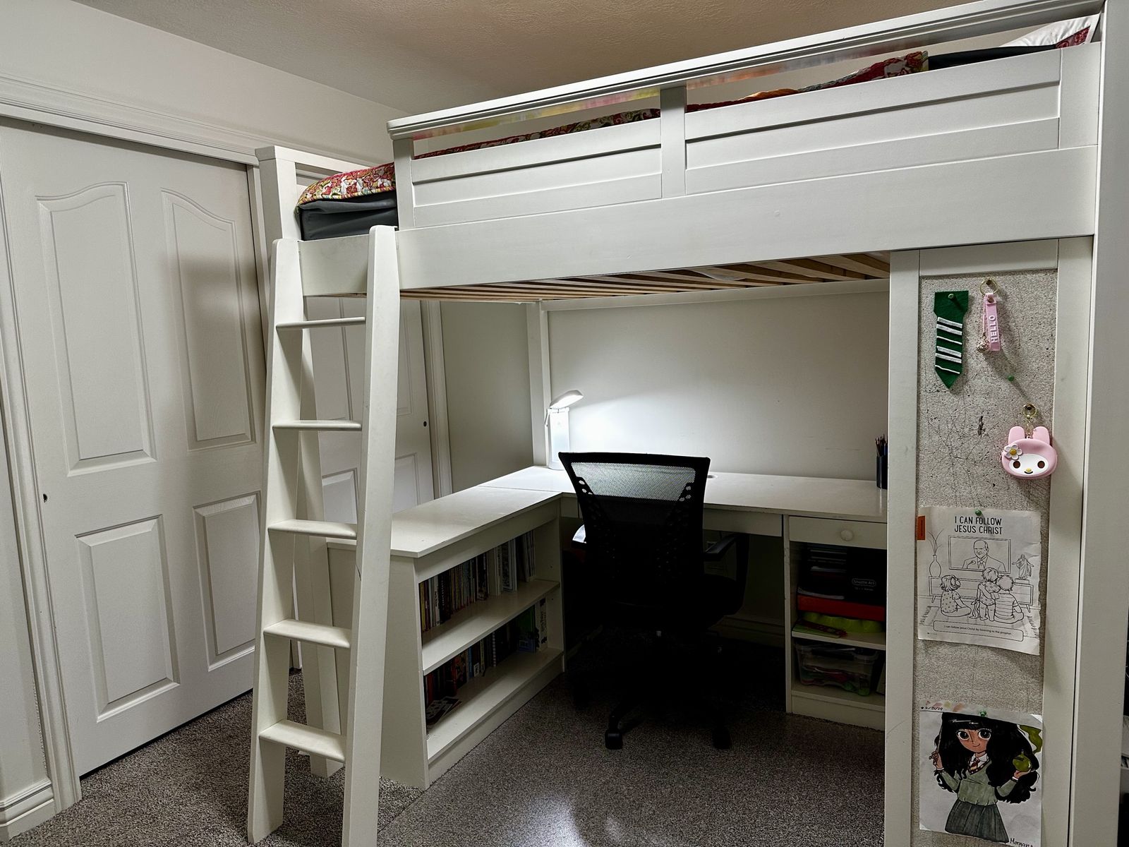 Pottery Barn Teen Sleep & Study full loft bed