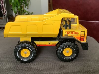 Vintage Tonka Turbo-Diesel Yellow Steel