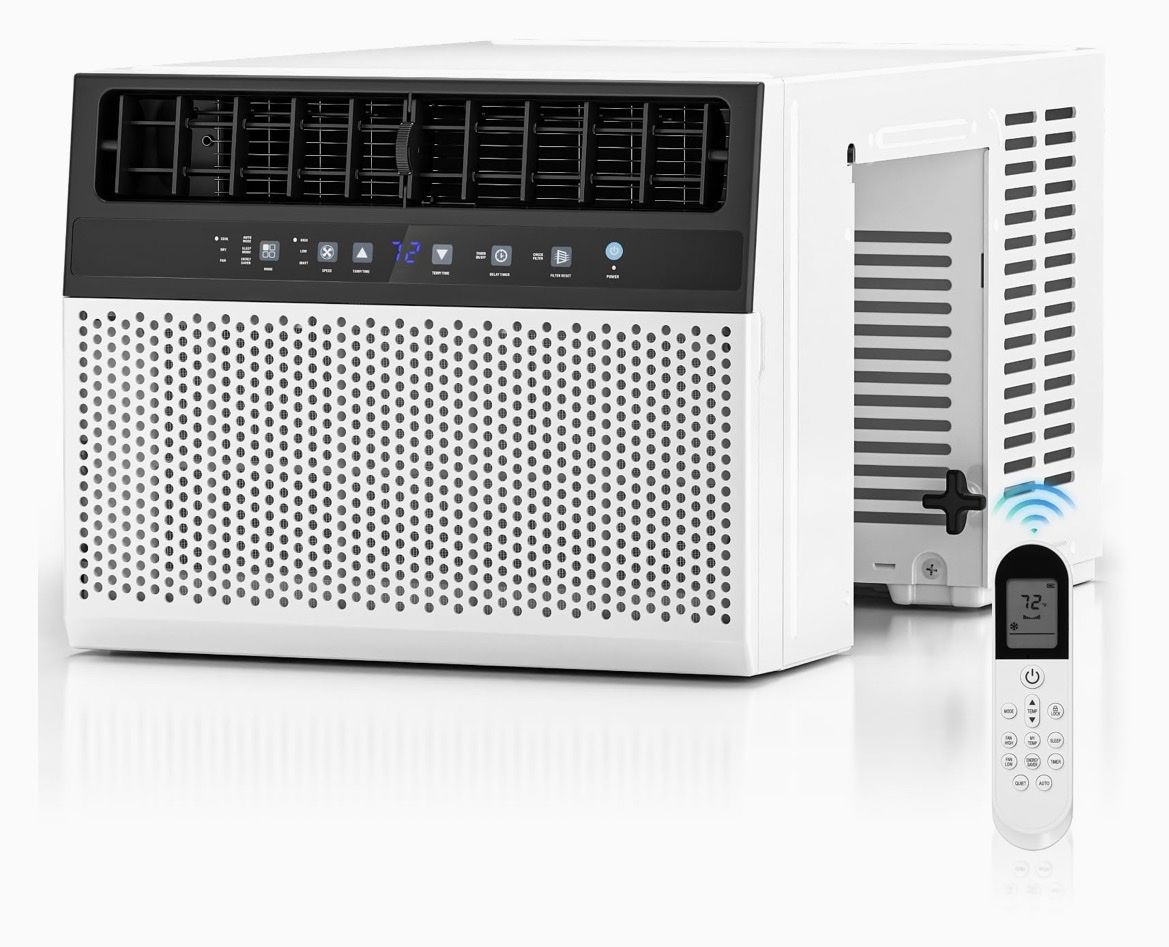 ZAFRO 10000 BTU U Shaped Window Air Conditioner,450 Sq.Ft.Window AC Units. 6 in 1