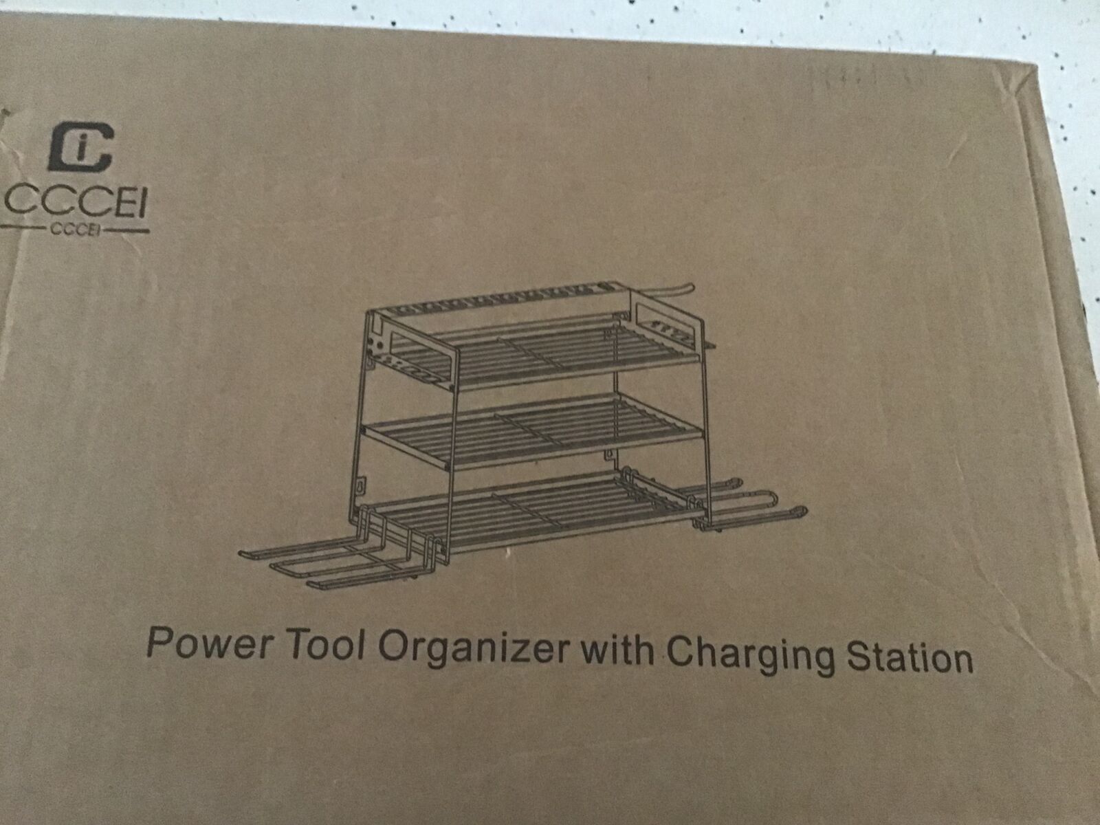 ‘CCCEI’ Power Tool Organizer with Charging Station