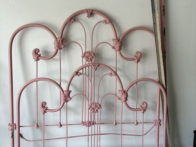 Antique Wrought Iron Full sized bed frame and box springs
