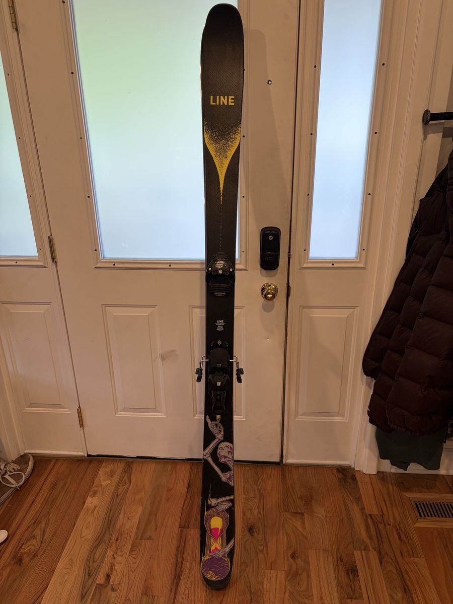 Line Chronic 185cm Skis with Armada Bindings Used Downhill Skis