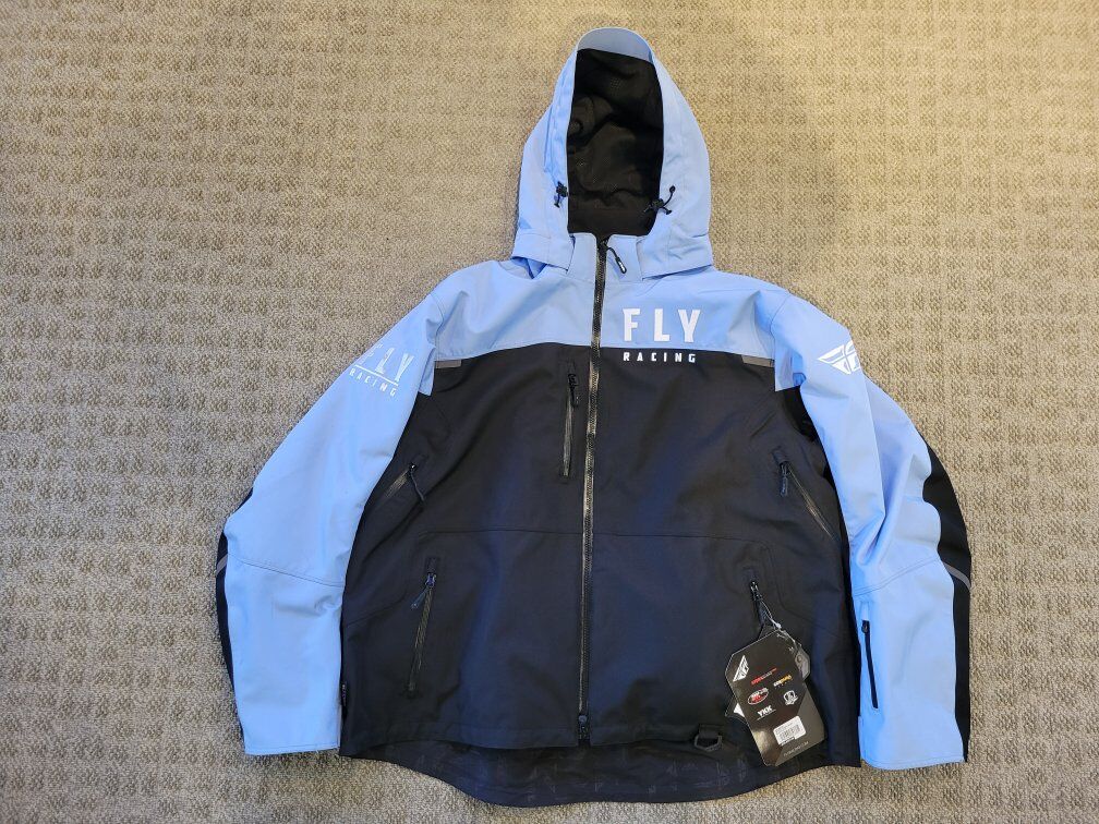 Women's 4XL Fly Racing Snowmobile Jacket Shell Lt Blue