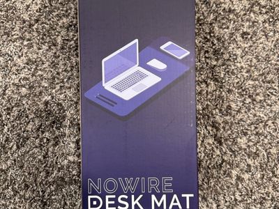 NOWIRE Desk Mat Wireless Charger & Desk Organizer Pad - Recycled Materials, USB-C, 15W Output